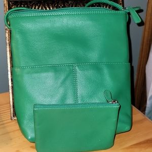 GENUINE LEATHER CROSSBODY